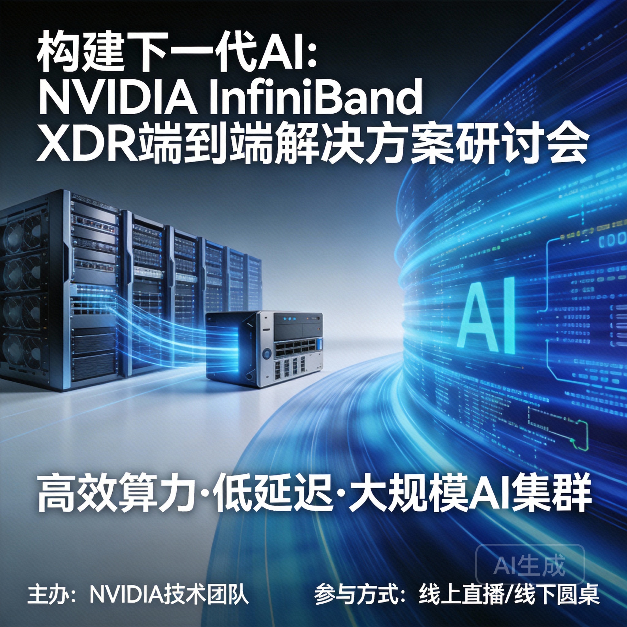 构建下一代AI：NVIDIA InfiniBand XDR 端到端解决方案研讨会