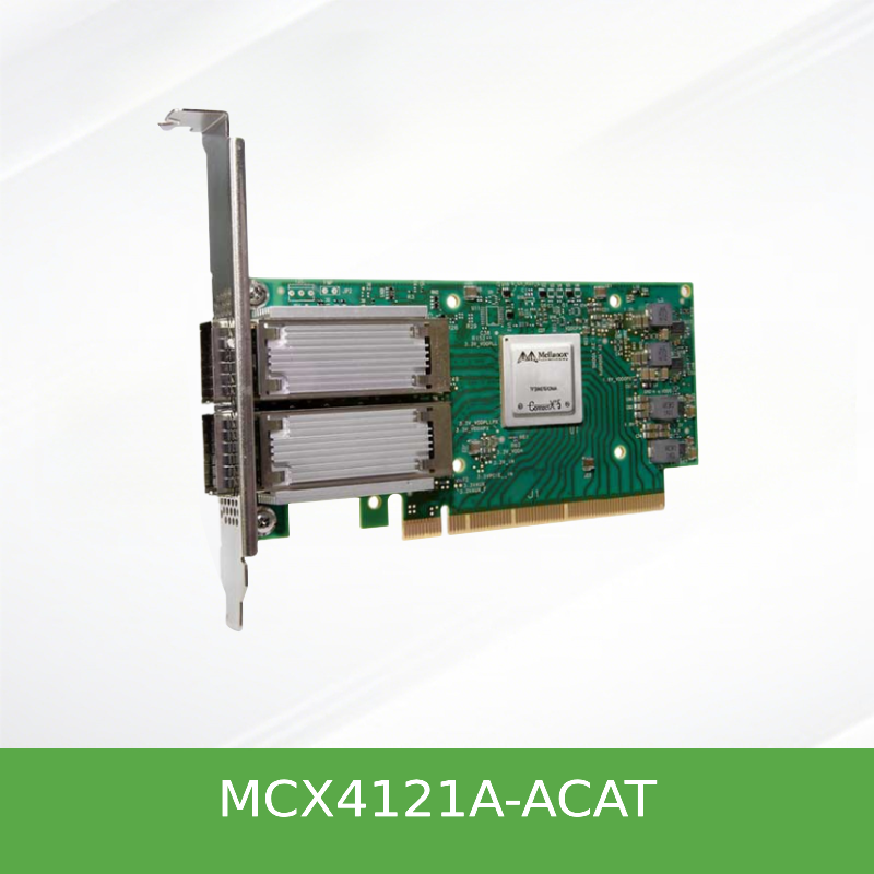 MCX4121A-ACAT NVIDIA Mellanox  ConnectX-4 Lx EN系列 25GbE 双端口 SFP28 以太网智能网卡 