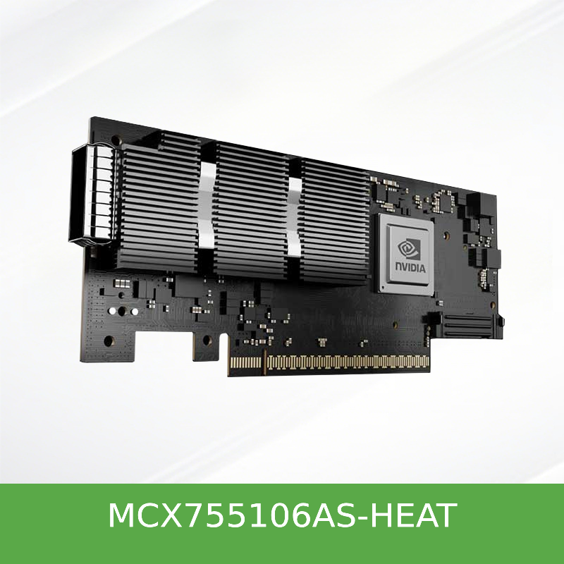 MCX755106AS-HEAT Mellanox NVIDIA  ConnectX-7  NDR 200Gb/s双端口QSFP112 IB 网卡