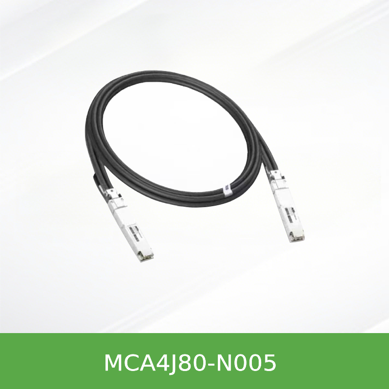 MCA4J80-N005 Mellanox NVIDIA 800G 双口 OSFP IB ACC有源铜缆