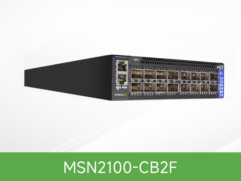 MSN2100-CB2F NVIDIA Mellanox MSN2100 Spectrum-2 10/25/100GbE 1U Open 以太网交换机