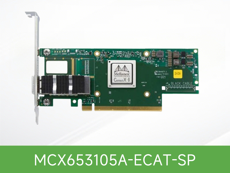 MCX653105A-ECAT-SP Mellanox NVIDIA ConnectX-6 HDR100/EDR/100GbE 单端口 IB网卡