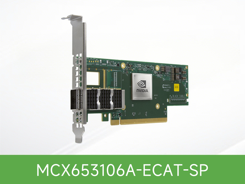 MCX653106A-ECAT-SP Mellanox NVIDIA ConnectX-6  HDR100/EDR/100GbE双端口 IB网卡