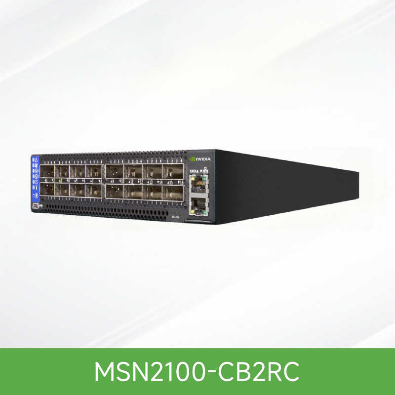 MSN2100-CB2RC NVIDIA Mellanox MSN2100 Spectrum-2 100GbE 1U Open 以太网交换机