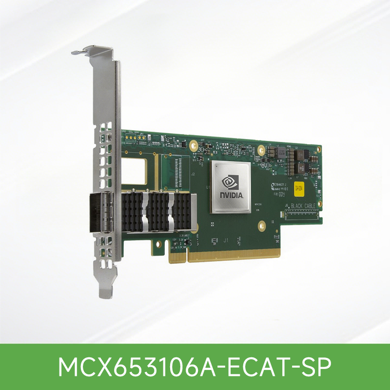 MCX653106A-ECAT-SP Mellanox NVIDIA ConnectX-6  HDR100/EDR/100GbE双端口 IB网卡