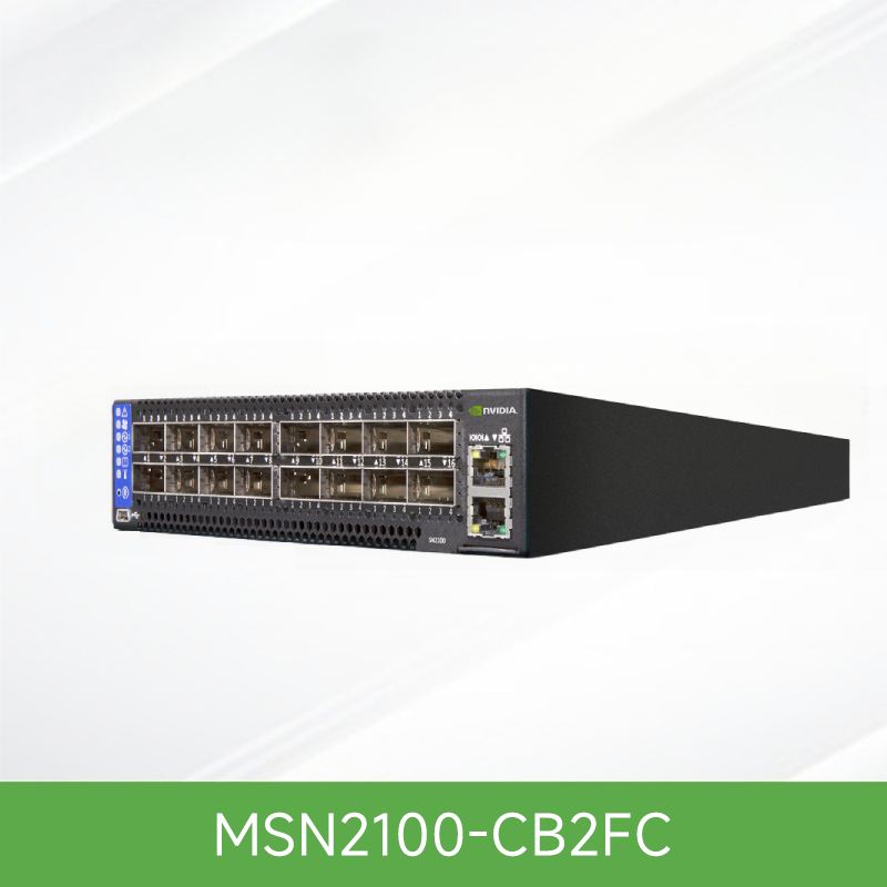 MSN2100-CB2FC NVIDIA Mellanox MSN2100 Spectrum-2 10/25/100GbE 1U Open 以太网交换机