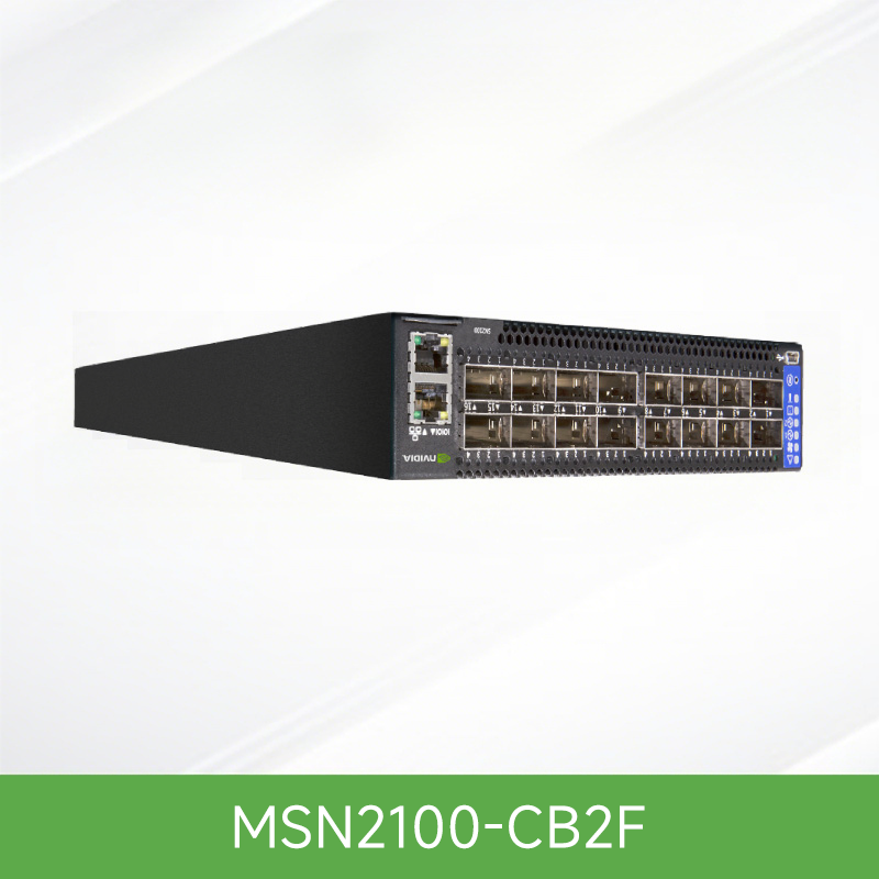 MSN2100-CB2F NVIDIA Mellanox MSN2100 Spectrum-2 10/25/100GbE 1U Open 以太网交换机