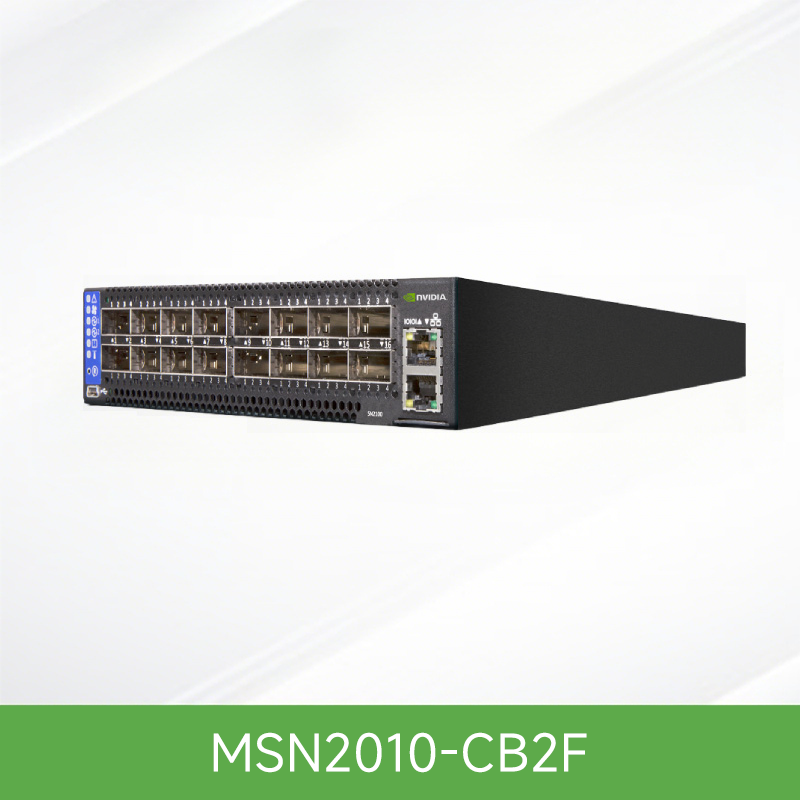 MSN2010-CB2F Mellanox NVIDIA MSN2010 Spectrum 25/100GbE 1U Open 以太网交换机